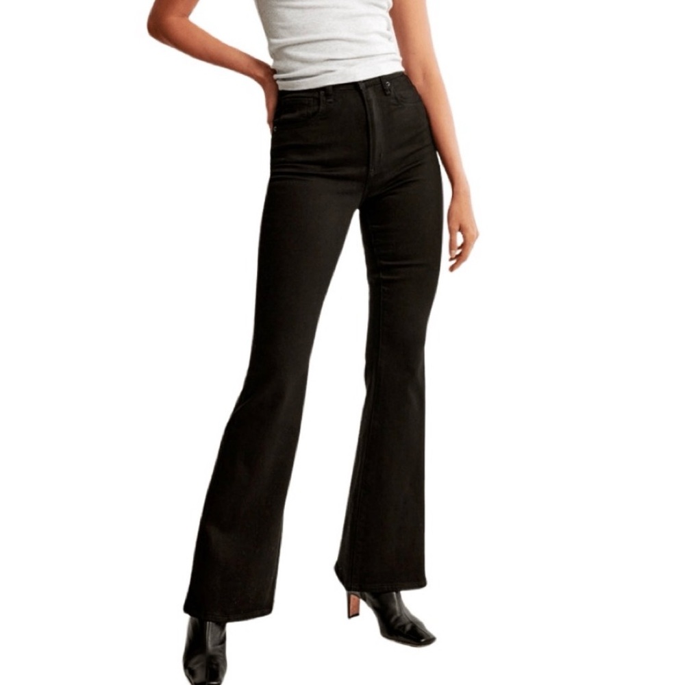 Abercrombie & Fitch Black Flare Jeans